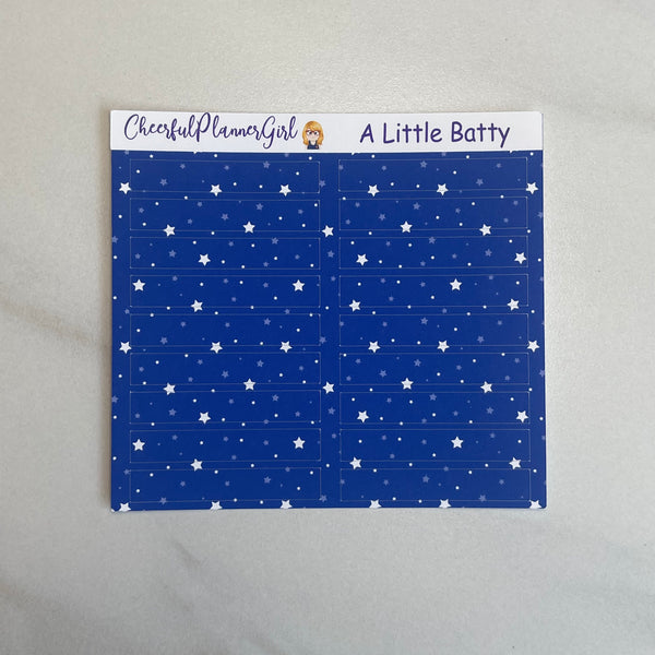 A Little Batty Mini Kit Weekly Layout Planner Stickers Halloween Bat