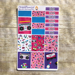 Totally 80s Mini Kit Weekly Layout Planner Stickers