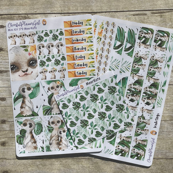 Meerkats Mini Kit Weekly Layout Planner Stickers