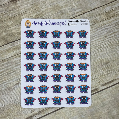 Exercise Moonboo the Monster Planner Stickers