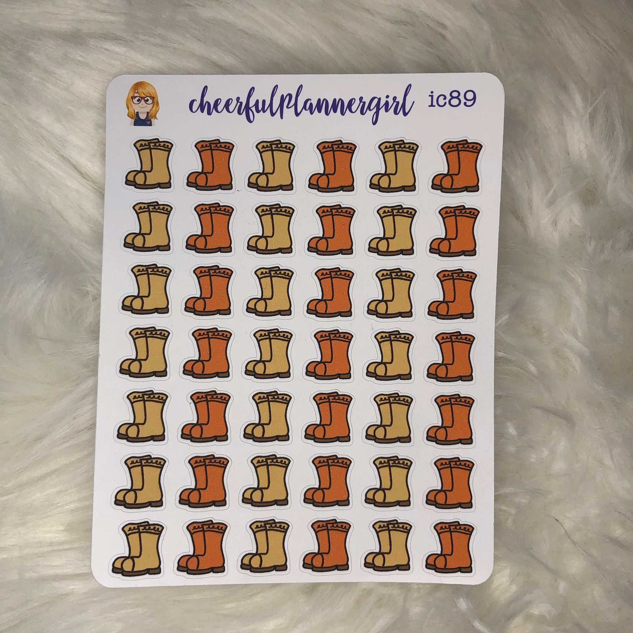 Autumn Boots Planner Stickers