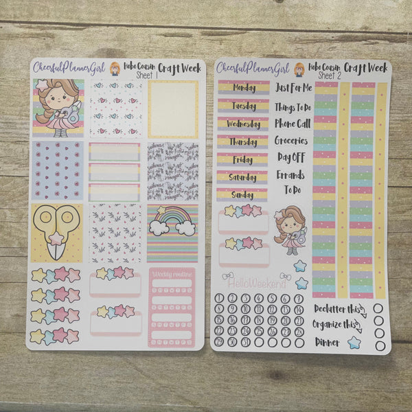 Craft Week Weekly Kit For Hobonichi Cousin Hobo Techo