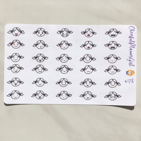 Nixie Emotions Mixed Sheet Planner Stickers