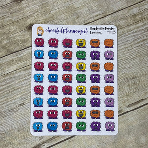All the Emotions Moonboo the Monster Planner Stickers