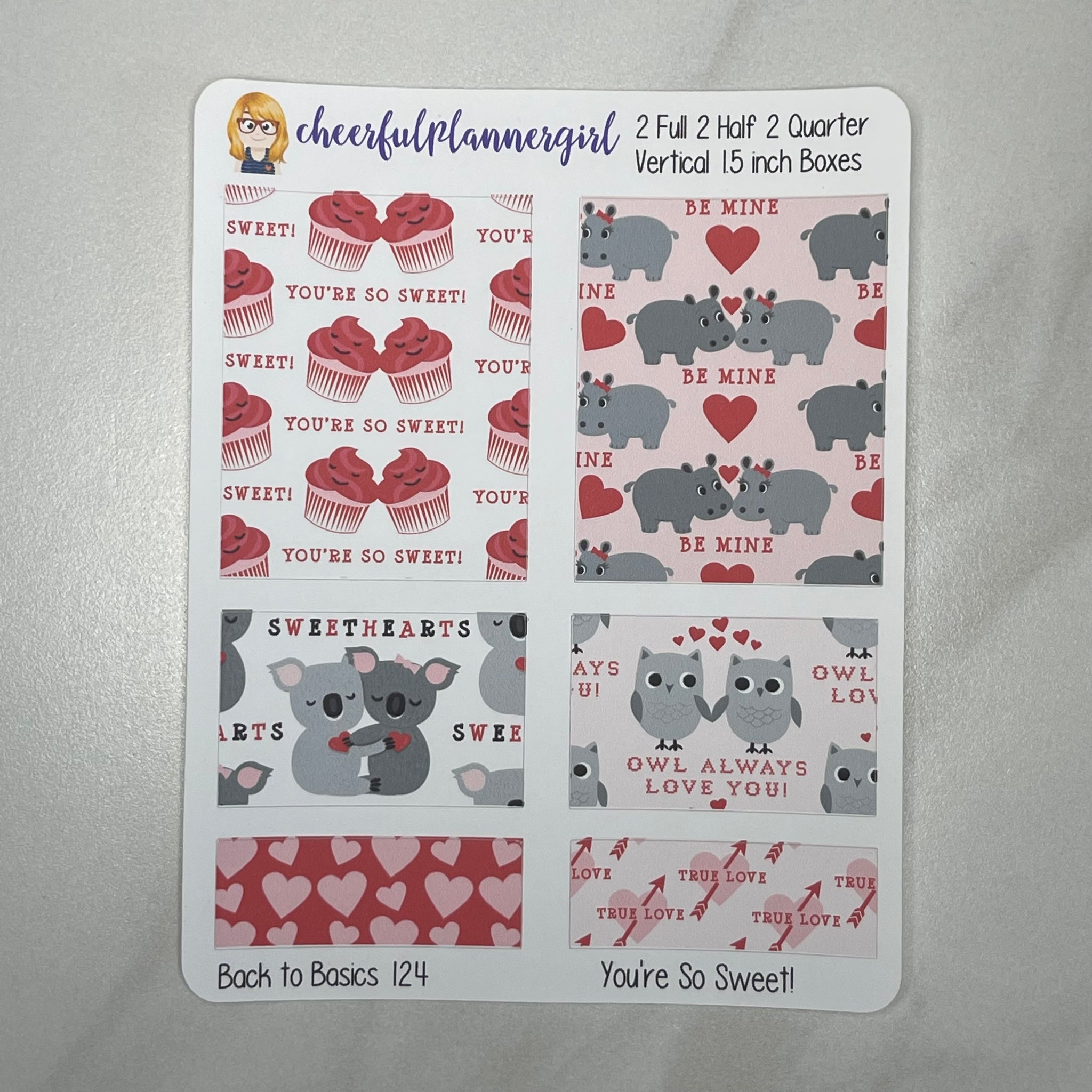 You’re So Sweet Planner Stickers Back to Basics