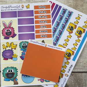 MoonBoo Easter Mini Kit Weekly Layout Planner Stickers