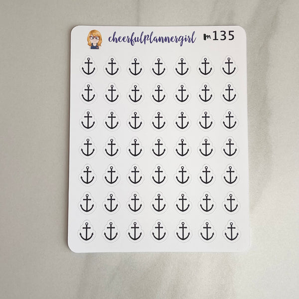 Anchor Mini Stickers Nautical