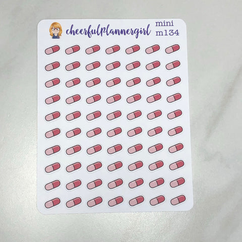Single Pill Mini Stickers