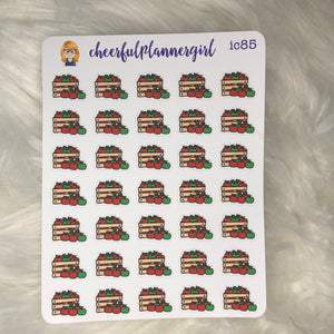 Crate of Apples Planner Stickers Fall Autumn