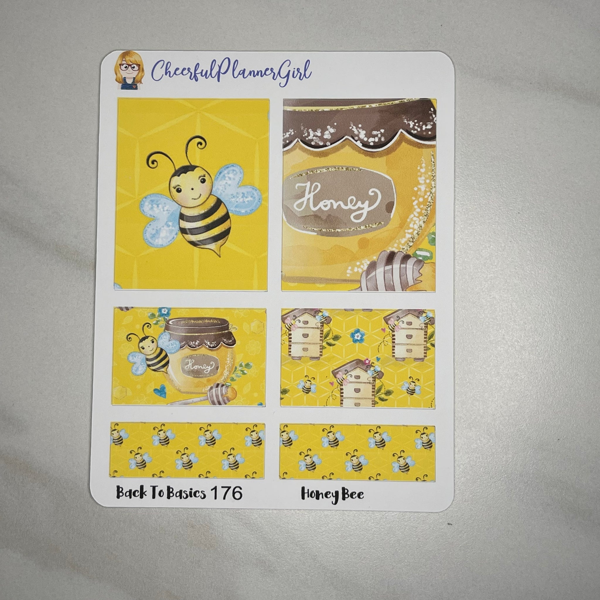 Honey Bee Planner Stickers Back to Basics