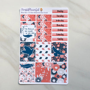 She Believed She Could Mini Kit Weekly Layout Planner Stickers