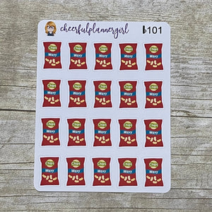 Potato Chips Planner Stickers