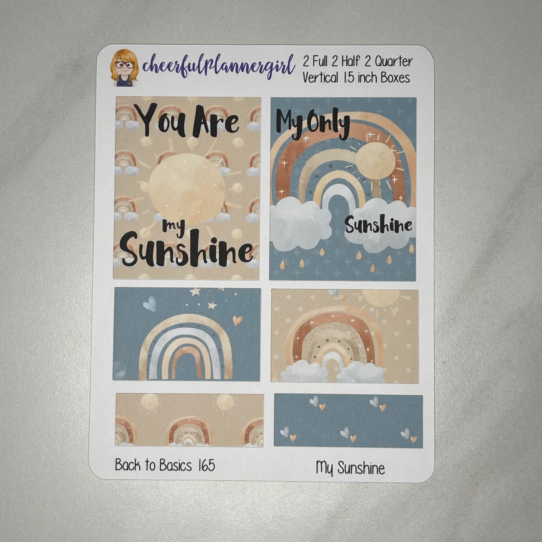 My Sunshine Planner Stickers Back to Basics