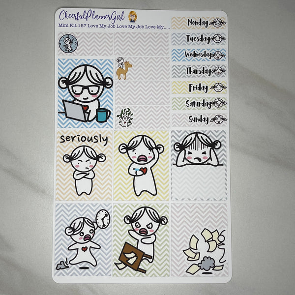 Nixie Love My Job with Extras Weekly Layout Planner Stickers
