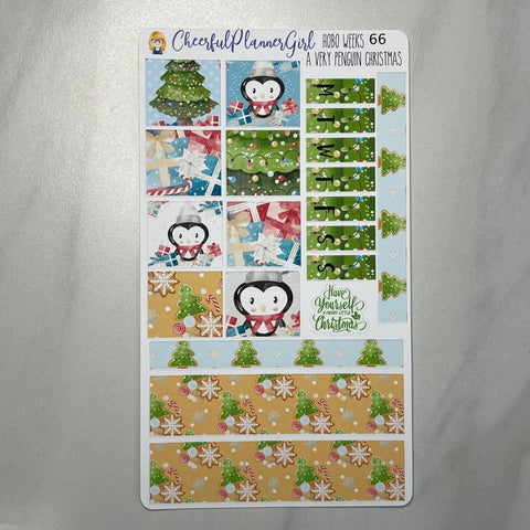 A Very Penguin Christmas Hobonichi Weeks Weekly Planner Stickers