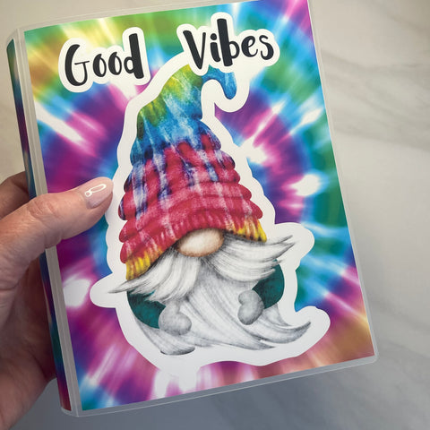 6x8 Extra Large Good Vibes Gnome Sticker Storage Album