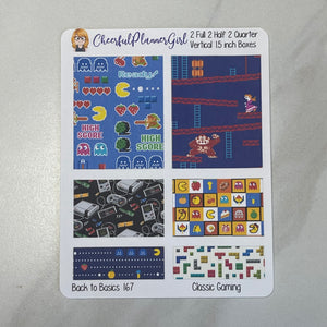 Classic Gaming Planner Stickers Back to Basics
