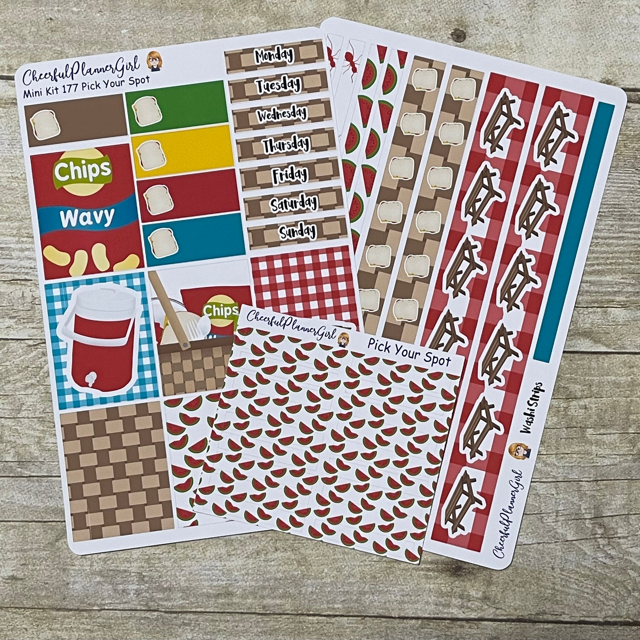 Pick Your Spot Mini Kit Weekly Layout Planner Stickers