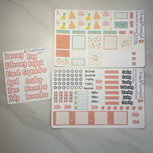 Happy Birthday Monthly Layout Kit for Penny Pages B6 Planner