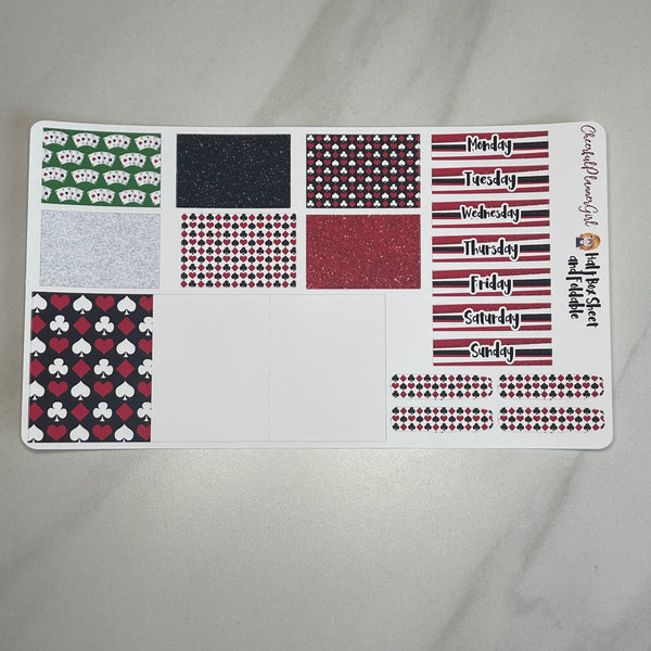 Shuffle The Deck Standard Vertical Full Kit Weekly Layout Planner Stickers