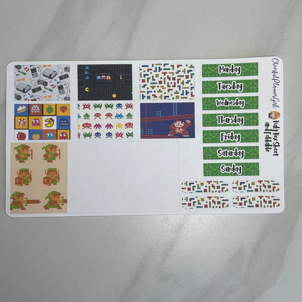 Classic Gaming Standard Vertical Full Kit Weekly Layout Planner Stickers