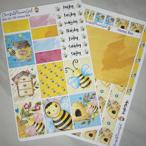 Honey Bee Mini Kit Weekly Layout Planner Stickers