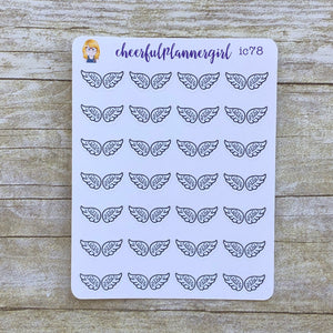 Angel Wings Planner Stickers