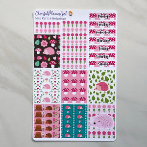 Hedgehogs Mini Kit Weekly Layout Planner Stickers