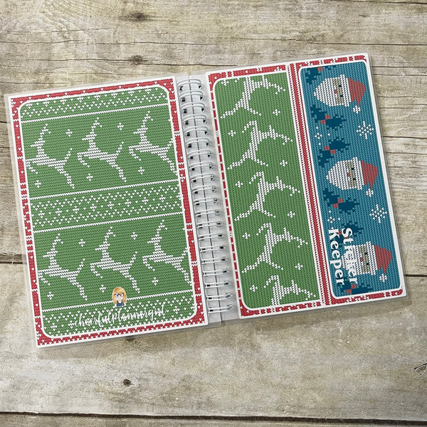 5x7 Christmas Sweater Sticker Keeper Cover Reusable Sticker Album