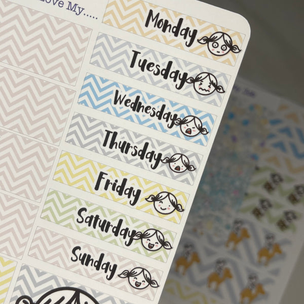 Nixie Love My Job with Extras Weekly Layout Planner Stickers