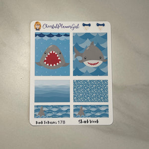 Shark Week Planner Stickers Back to Basics
