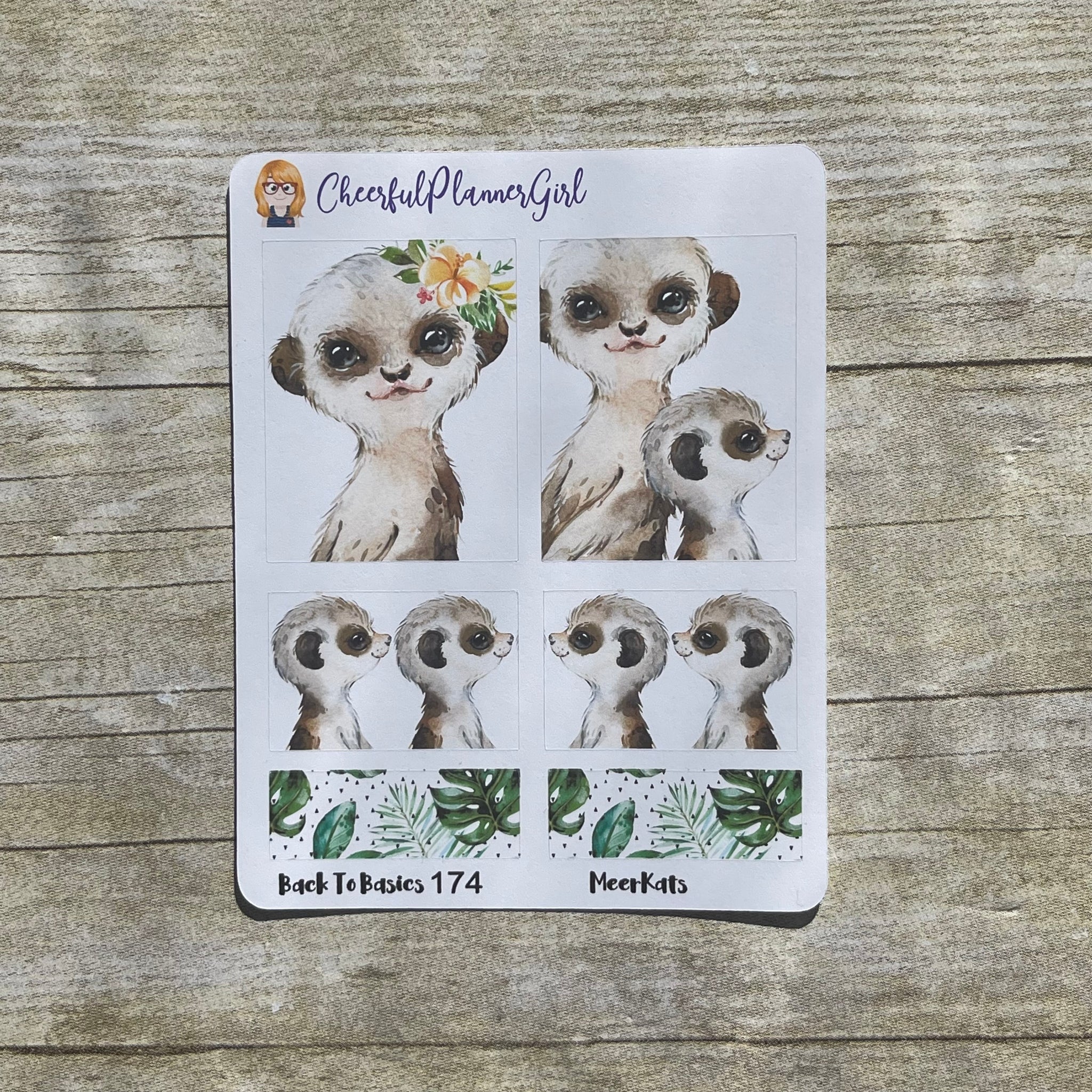 Meerkats Planner Stickers Back to Basics