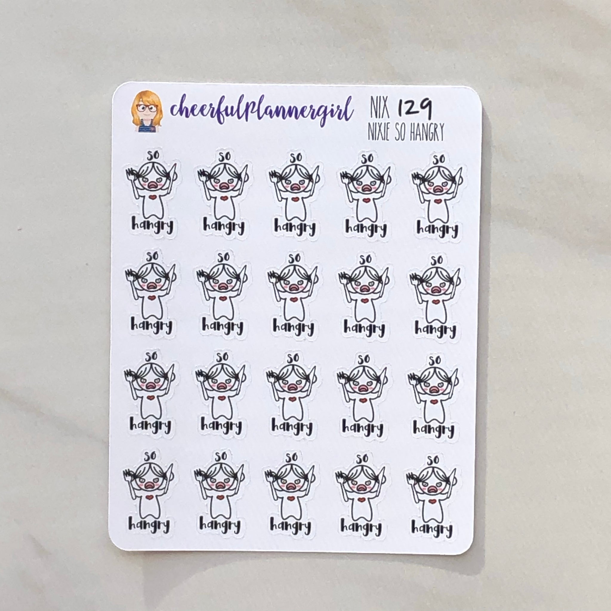 Nixie So Hangry Planner Stickers