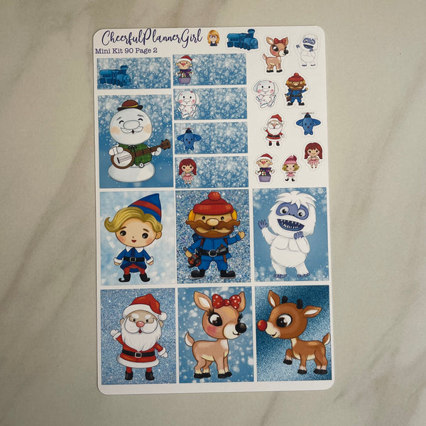 Island of Misfit Toys Mini Kit Weekly Layout Planner Stickers Christmas