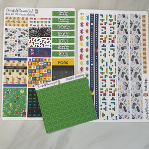 Classic Gaming Mini Kit Weekly Layout Planner Stickers