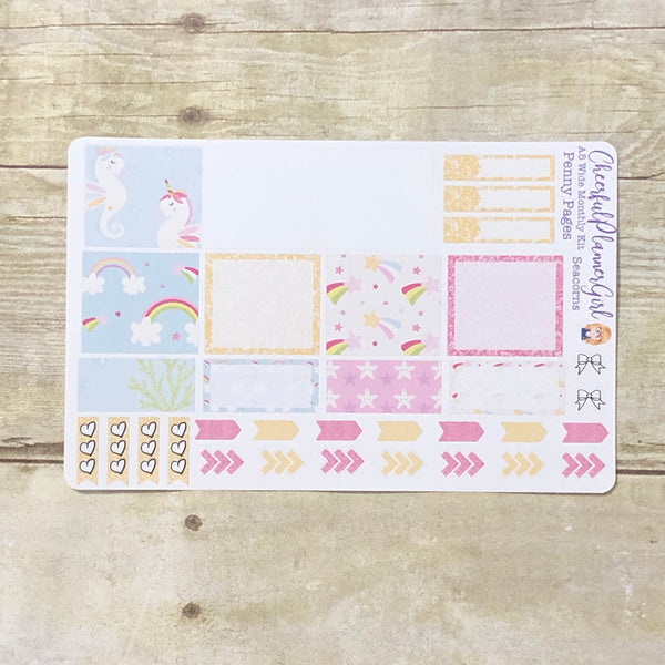 Seacorns Monthly Layout Kit for Penny Pages A5 Wide Planner