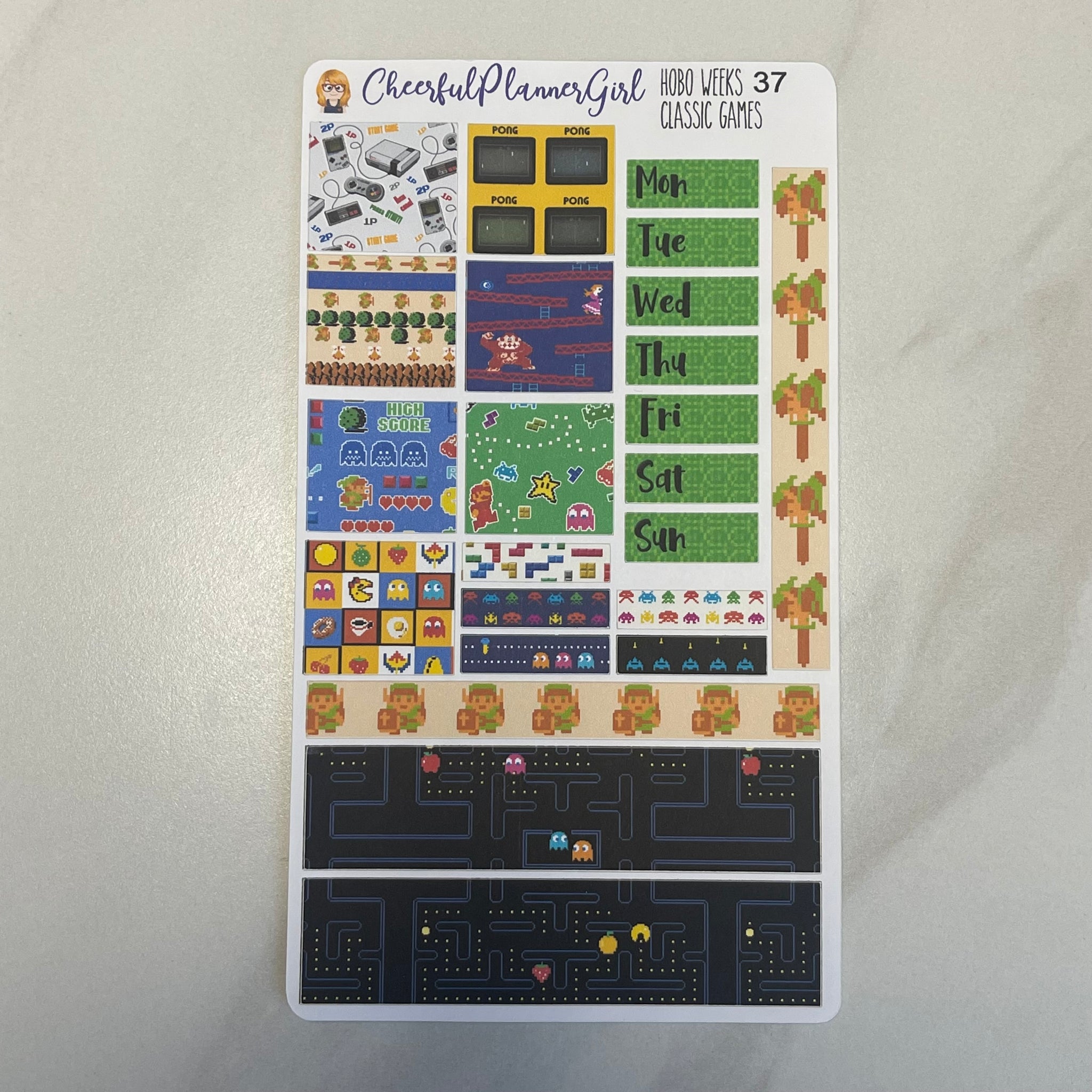 Classic Gaming Hobonichi Weeks Weekly Planner Stickers