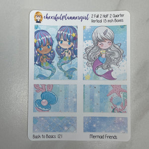 Mermaid Friends Planner Stickers Back to Basics