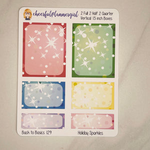 Holiday Sparkles Planner Stickers Back to Basics