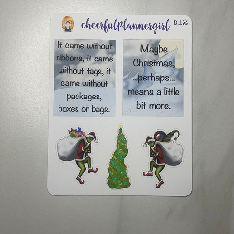 Whoville Full Box Quotes and Deco Planner Stickers