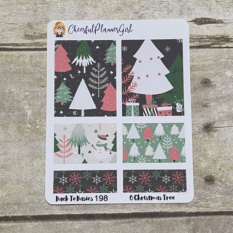 O Christmas Tree Planner Stickers Back to Basics