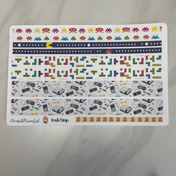 Classic Gaming Mini Kit Weekly Layout Planner Stickers