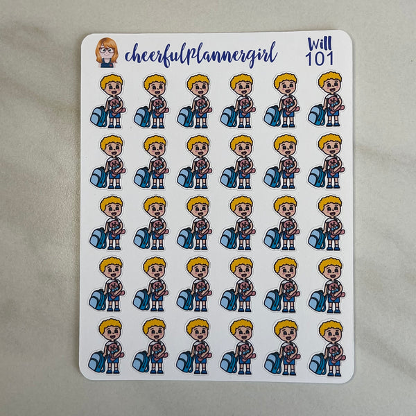 Ready to Stay at Grandma's David George Jack and Will Character Stickers