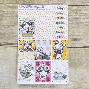 Back to School with Nixie Mini Kit Weekly Layout Planner Stickers