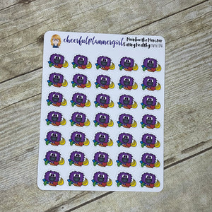 Eating Healthy Fruits and Vegetables Moonboo the Monster Planner Stickers