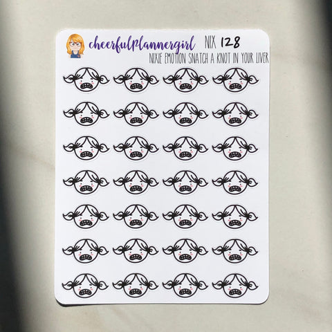 Nixie Emotion Snatch a Knot in your Liver Planner Stickers