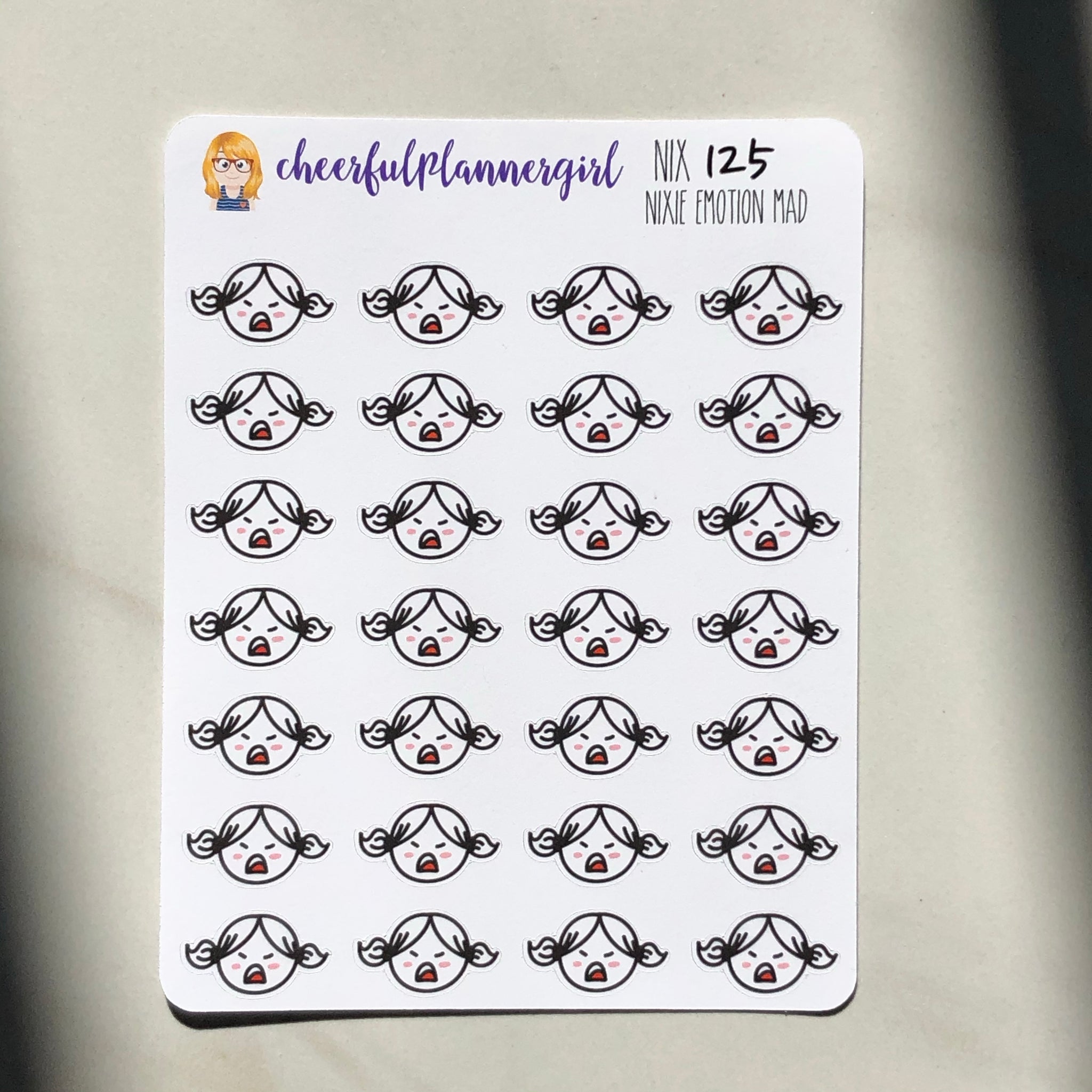 Nixie Emotion Mad Planner Stickers