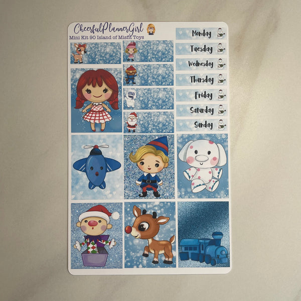 Island of Misfit Toys Mini Kit Weekly Layout Planner Stickers Christmas