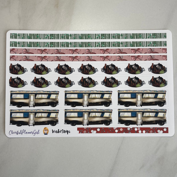 Christmas Vacation Mini Kit Weekly Layout Planner Stickers