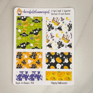 Happy Halloween Planner Stickers Back to Basics